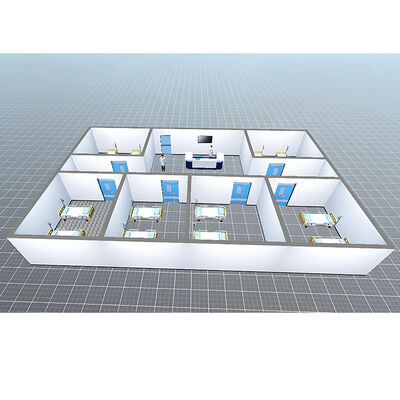 HUAAO 急速組立 政府のプロジェクトのためのプリファブリックコンテナ モバイルクリニック 病院ラボ クリーンルーム モジュール式 クリーンルーム