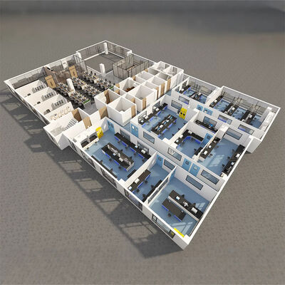 HUAAO Iso 7 Workshop Gmp Container Industry Hospital Prefab Rock Partition Panels Sandwich Prefabricated Modular Clean Room